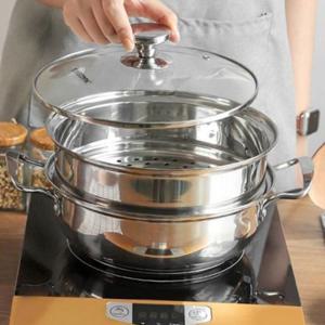 다용도 스텐 찜 냄비 하이라이트 인덕션 찜 냄비 스테인레스 전골