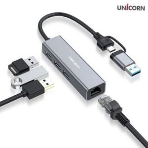 유선 랜 어댑터 노트북 유선 랜 고속랜 이더넷 컴퓨터 카드 멀티포트 데스크탑 허브 외부 확장 멀티 포트