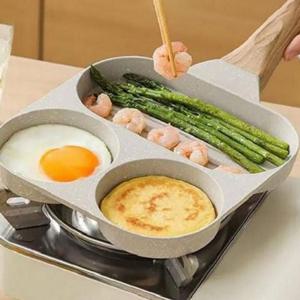 논스틱 에그 팬 논스틱 후라이팬 인덕션 오믈렛 3구 계란 주방 캠핑 조리 도구