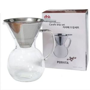 페르비타 내열유리 서버 스텐레스 영구 필터 추출기 500ml