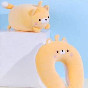 휴대용 U형목 쿠션 비행기용 U형목베개 펭귄 인형 여행용 기내