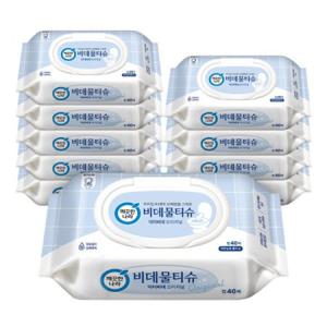 깨끗한나라 닥터비데 화장실용 물티슈 캡형 46매 10팩