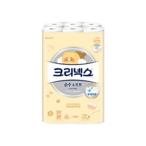 크리넥스 3겹 순수소프트 카카오 30m 30롤 1개