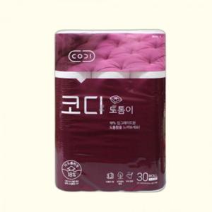 3겹 30롤 화장지 두루마리 도톰한 비데겸용 순백