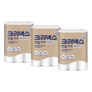 크리넥스 안심 키친타월 에코패키지 120매 12롤 3개
