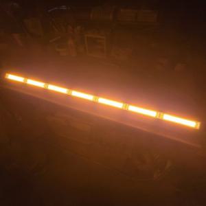 우리파파 12v 24v LED 자석 7단 경광등 싸이키 트랙터 굴착기 트럭 단면 경광등