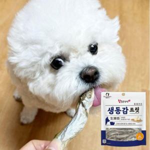 강아지 동결건조 핵심 트릿 간식 열빙어 400g 1P 한입 훈련