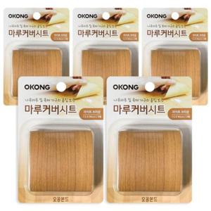 장판보수시트지 마루보수용 오공 마루커버시트 (라이트브라운)x5개 장판바닥 보수