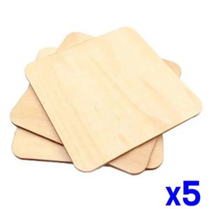 DIY목재 사각나무판(70x70mm) 10pcs 우드자재 x5개