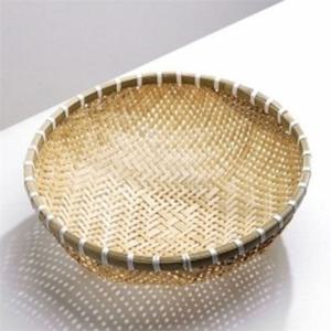 건조용 대나무 소쿠리 42cm 다용도 대나무 채반 음식 야채 원형