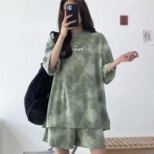 여성 트레이닝복 상하의한벌 반팔 여름 상하 트레이닝 폴리에스터 반바지