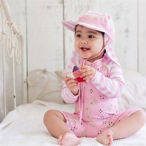 스트라이프 아동 플랩 캡 M-L 수영모자 유아 플랩 캡 자외선