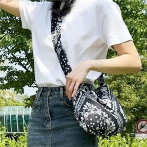 가벼운 페이즐리 에코백 캐주얼 천 에코백 데일리 코튼 여성