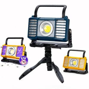 모기퇴치김 겸용 LED 충전식 야외 조명등 랜턴 작업등 투광기 880 삼각대포함