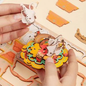 우드 DIY 미니어처 만들기 나라 이상한 멜로디 하우스