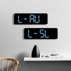 LED 무소음 시계 온습도 디지털 알람 거실 인테리어 무선 벽걸이 led 벽시계 대형