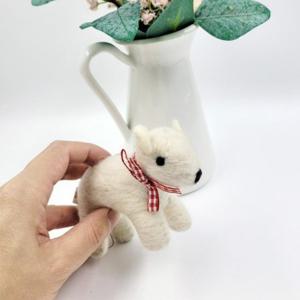 귀여운 동물 핸드메이드 키링 양모 울 핸드메이드 키링 강아지 인형