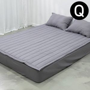 해피니 브로이 밴딩 패드 퀸 Q (그레이) (카페트겸용)