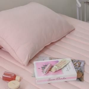 해피니 매트커버 레이 누빔 매트리스커버 싱글 (S) (핑크) 침대커버 침대매트커버