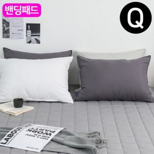 해피니 샤이니 순면 밴딩 패드 퀸 Q (그레이) (카페트겸용)