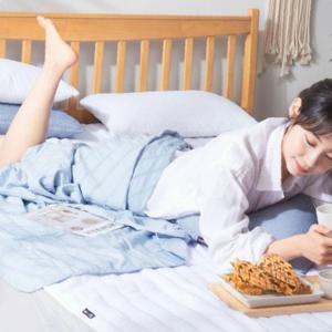 인견필 홑이불 블루 D Q 냉감 여름이불 초경량 침구 세트 시원한