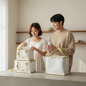 아이스팩 보냉 가방 쿨러백 손잡이 포장 파우치 냉장 보관용