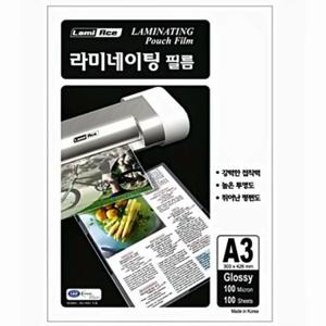 JmdS 라미에이스 코팅지 코팅필름 A3 100mic 303x426mm (100매입) 코팅용지