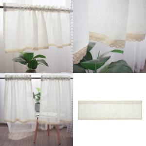 린넨 레이스 바란스 커튼 150x45cm 주방가림막 주방가리개 창문가리개
