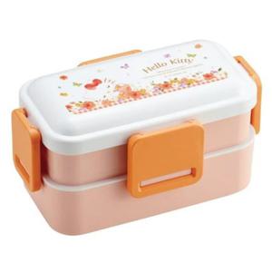JmdS 스케이터 도시락 헬로키티 파스텔 블라썸 돔형 2단 런치 도시락통 600ml
