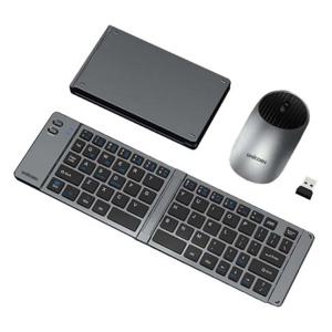 C타입 블루투스 듀얼 충전식 키보드 겸용 마우스 무선 2.4GHZ 접이식 노트북 PC 스마트폰 태블릿 컴퓨터
