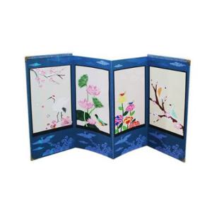 혜명잡화마트 고급 병풍만들기 화조도(5명용) 한글금색 어른색칠공부 치매교구 치매예방책 초등그림그리기