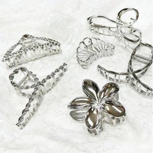 메탈 집게핀 헤어 올림머리 꼬임 반묶음 국내 6p