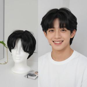 남성용 스타일 통가발 코스튬용 헤어피스 풀헤어 파티 가발
