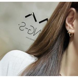 국내제작 꼬임 원터치 링 실버 이어링 데일리 심플 은귀걸이 SILVER 925