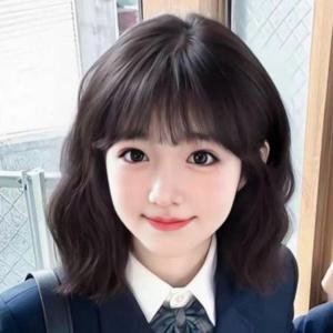 여성 물결 웨이브 펌 짧은머리 단발 머리 통 가발