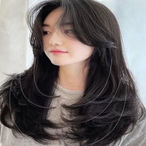 여성가발 레이어드 C컬 고열사 부분가발 자연스러운 가발