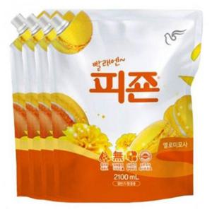 옐로미모사 4개 2100ml 섬유유연제 X 피죤
