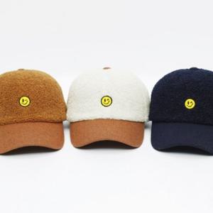 스마일 뽀글이 스냅백 모자 볼캡 캠프캡 겨울모자 패션모자 무지볼캡