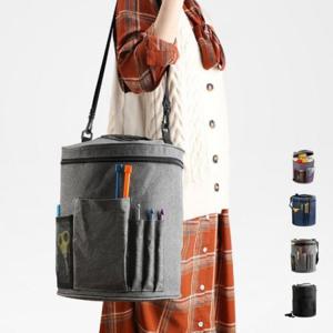 숄더백 공구함 공예용 보관함 뜨개질 가방 DIY 원예 취미 크로스백 수납 부자재 코바늘