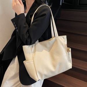 리빙러빙 데일리 포켓 토트백 가방 백 숄더백 텀블러 에코백 텀블러백 레더 여성 데일리백