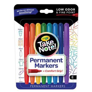 크레욜라 미술놀이 마카 염색용 마카 8색 TAKE NOTE 퍼머넌트 (GY586508) 페브릭마카