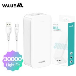 [] 30 000mAh 라이트 핏 보조배터리 (CP 0.2M 원형 케이블 포함)