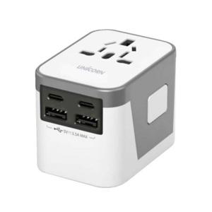 USB C타입 A타입 해외 여행용 멀티어댑터 노트북 스마트폰 태블릿 이어폰 4대 동시 고속충전 15W