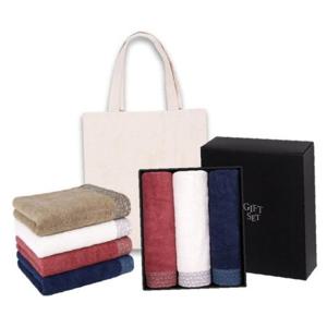 다알리아 정갈한 뱀부얀 150g 국내생산 고급 타올 3P 기프트 세트