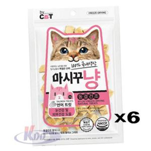 마시꾸냥 균형있는 동결건조 트릿간식 연어 23g X6 눈 피부건강
