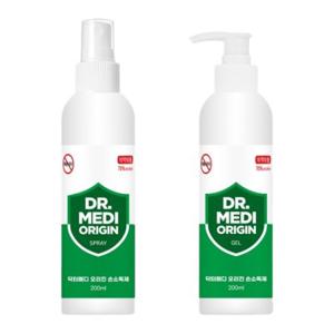 닥터메디 오리진 겔+스프레이 손소독제 200ml 20세트