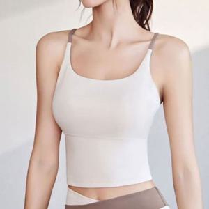 끈 크롭탑 탑 스포츠브라탑 나시 브라탑 스포츠 티 민소매 운동복 고탄력