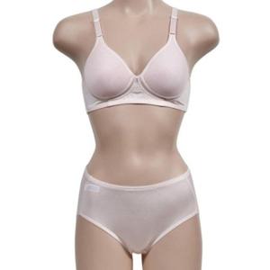 통풍성이 좋은 안정핏 와플 풀커버 B컵 브라 팬티 세트