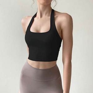 2컬러 홀터넥 빽리스탑 폴 요가웨어 섹시한브라탑 백리스탑 테스브라탑
