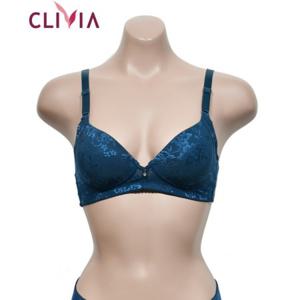 은은한 자가드 우아하고 매력적인 플라워 노와이어 A컵 브라 SN2201-0082